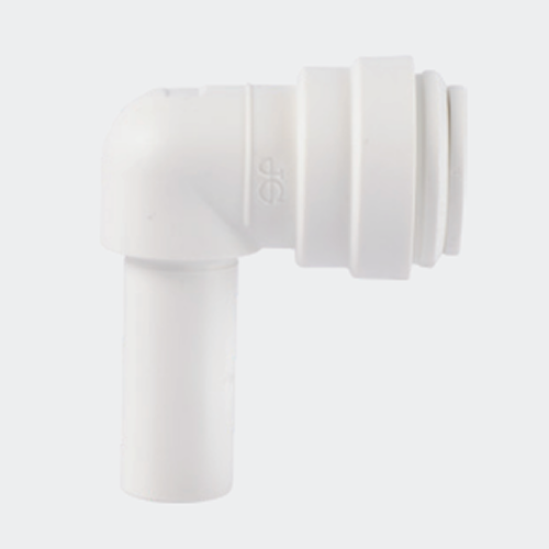 John Guest 1/4″ Stem x 1/4″ Tube Plug in Elbow