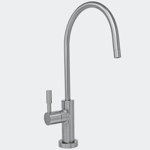 Brushed Nickel Large Contemporary Style R.O Non Air Gap Faucet – Certified by NSF.